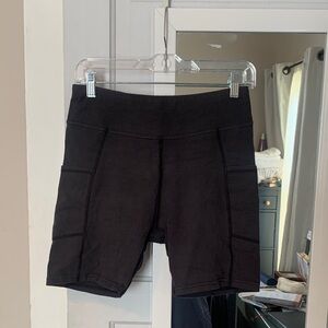 Pact Organic Women's Black Bike Shorts with Pockets Size M